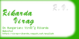 rikarda virag business card